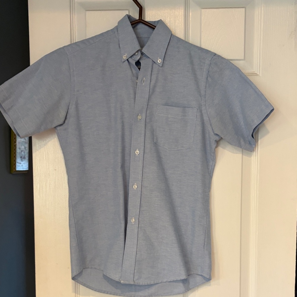 Classic Blue Kids Button Down Shirt